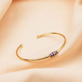 CORINTHE bracelet jonc violet - Olivolga Bijoux