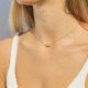 CORINTHE fuschia thin necklace - 