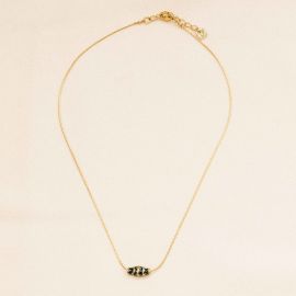 CORINTHE black thin necklace - Olivolga Bijoux