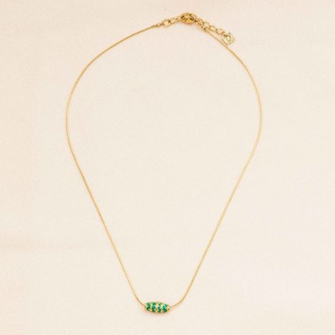 CORINTHE green thin necklace