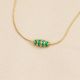 CORINTHE green thin necklace - 