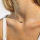 CORINTHE green thin necklace - Olivolga Bijoux
