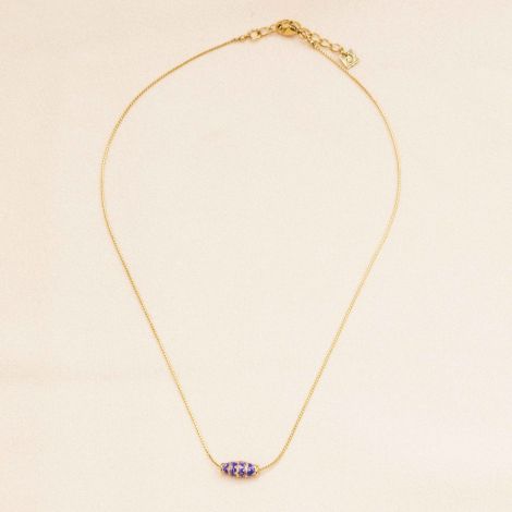 CORINTHE violet thin necklace
