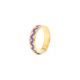 CORINTHE adjustable ring violet - Olivolga Bijoux