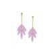 EXOTICA lilac leaf post earring - Olivolga Bijoux
