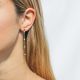 MILKY fresh water pearl chain post earrings - Olivolga Bijoux