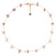 PEPITA strawberry quartz short necklace - Olivolga Bijoux