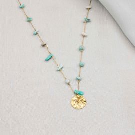 PEPITA amazonite necklace with pendant - 