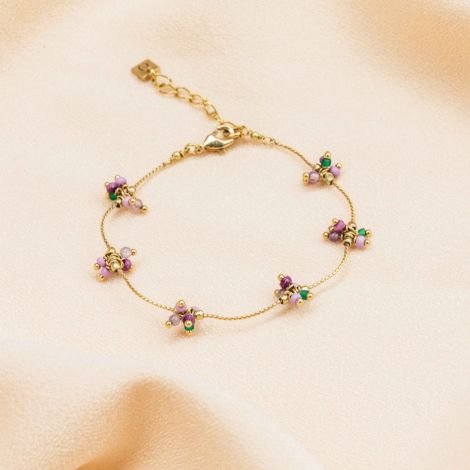 SEMILLA violet beads bracelet