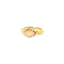 adjustable golden mother of pearl ring "4 seasons" - 