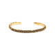 bracelet jonc doré texture dorée "Cuff" - Ori Tao