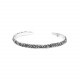 silvered bracelet chain texture "Cuff" - Ori Tao