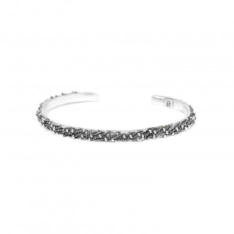 silvered bracelet chain texture "Cuff"