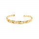 braided golden bracelet "Cuff" - Ori Tao