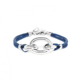 bracelet anneaux cordon bleu "Kusari" - Ori Tao