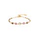 GURI looped pink beads bracelet "Les complices" - Franck Herval