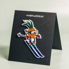 Stick-on Patch - Pineapple Skier (card S) - Macon & Lesquoy