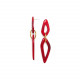 red wood post earrings "Arrow" - Nature Bijoux