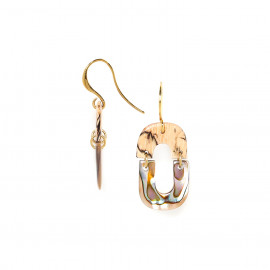 paua earrings "Double you" - Nature Bijoux