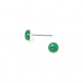 green agate earrings "Nips" - 