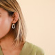 paua earrings "Double you" - 