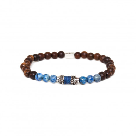 bracelet lapis lazuli "Bobine"