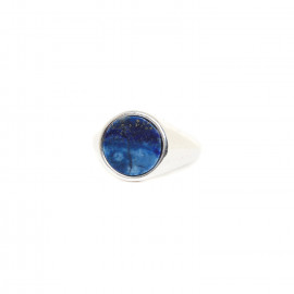 lapis lazuli ring 62 "Chevaliere" - 