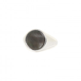 black lip ring 60 "Chevaliere" - Nature Bijoux