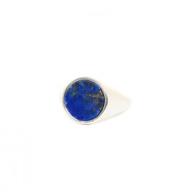 lapis lazuli ring 60 "Chevaliere" - Nature Bijoux