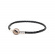black bracelet "Link" - Nature Bijoux