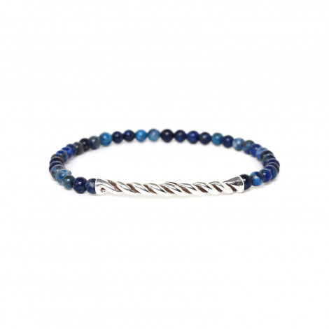 bracelet lapis lazuli "Spiral"