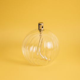 Lampe à huile Sphère striée M - Bazardeluxe