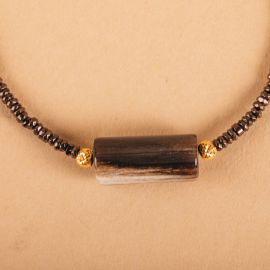 Bracelet "Back to shine" Hématite marron cuivre - 