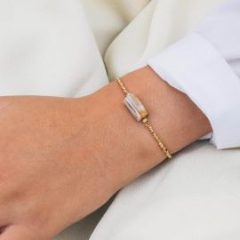 "Back to shine" bracelet hematite Gold - Rosekafé