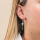 Asymmetrical Emeraude Isana earrings - Rosekafé