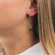 Asymmetrical earrings "Mila" Tourmaline and spinel - Rosekafé