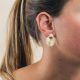 Round Mini Zen gold earrings - RAS