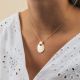 Mini Zen round gold necklace - 