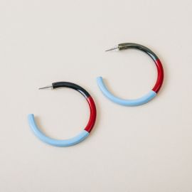 Hoop Sinh Nhat hoop earrings, Bicolor - L'Indochineur
