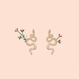 Snake earrings size S - 