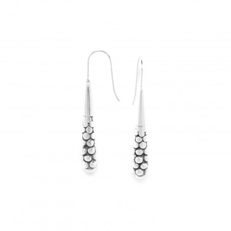 drop hook earrings (silver) "Cranberries"