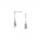drop post earrings (silver) "Cranberries" - Ori Tao