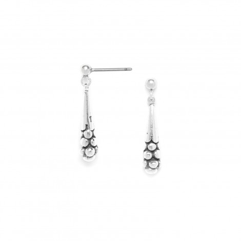 drop post earrings (silver) "Cranberries"