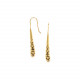 drop hook earrings (golden) "Cranberries" - Ori Tao