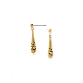 drop post earrings (golden) "Cranberries" - 