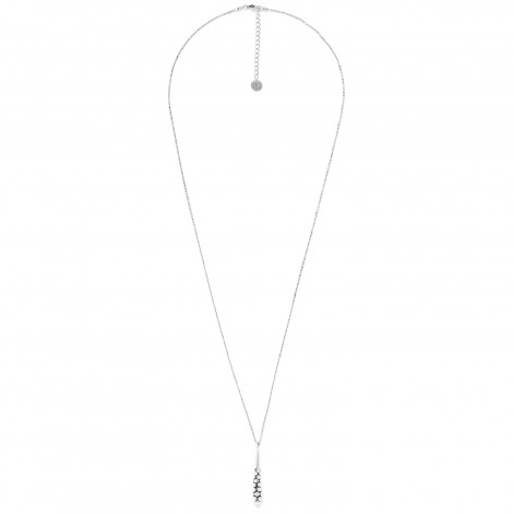 long necklace drop pendant (silver) "Cranberries"