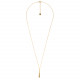 long necklace with pendant drop (golden) "Cranberries" - Ori Tao