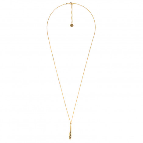 long necklace with pendant drop (golden) "Cranberries"