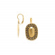 oval french hook earrings "Golden gate" - Ori Tao