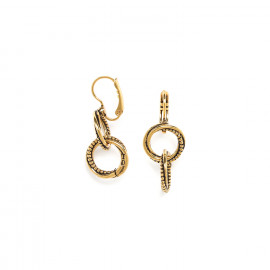 2 rings earrings "Golden gate" - 